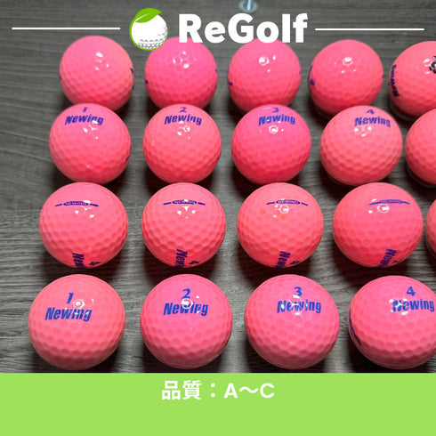 【中古】 ロストボール ブリヂストン ニューイング スーパーソフトフィール ピンク 20球 ACランク ゴルフボール リゴルフ
